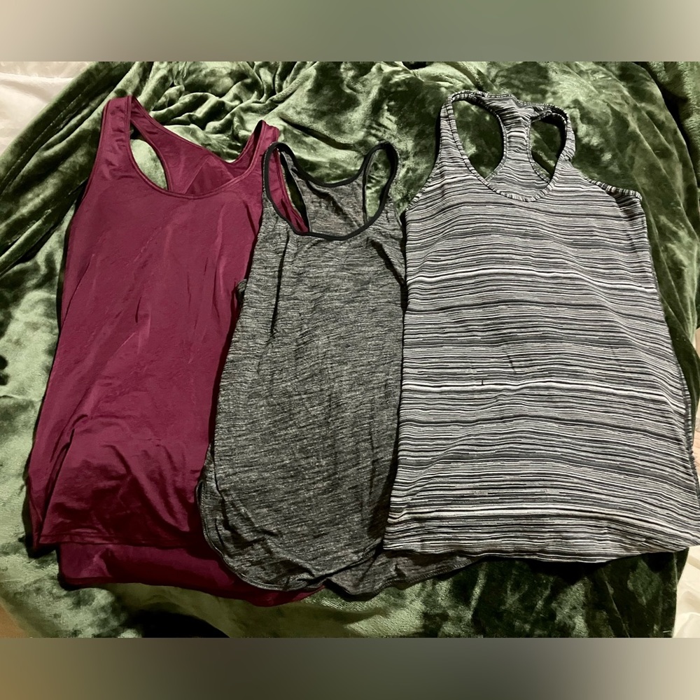 Lot of 3 Lululemon tank tops